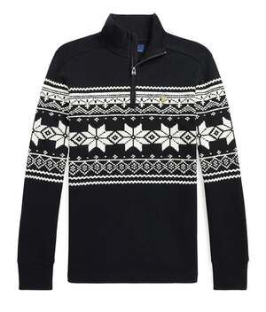 Polo Ralph Lauren Boys' 1/4 Zip Pullover Cotton Sweater Large 14-16